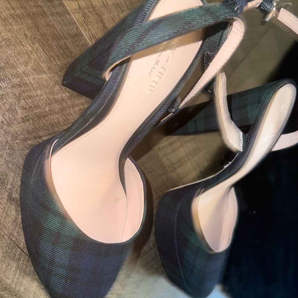 Plaid High Heel Pumps